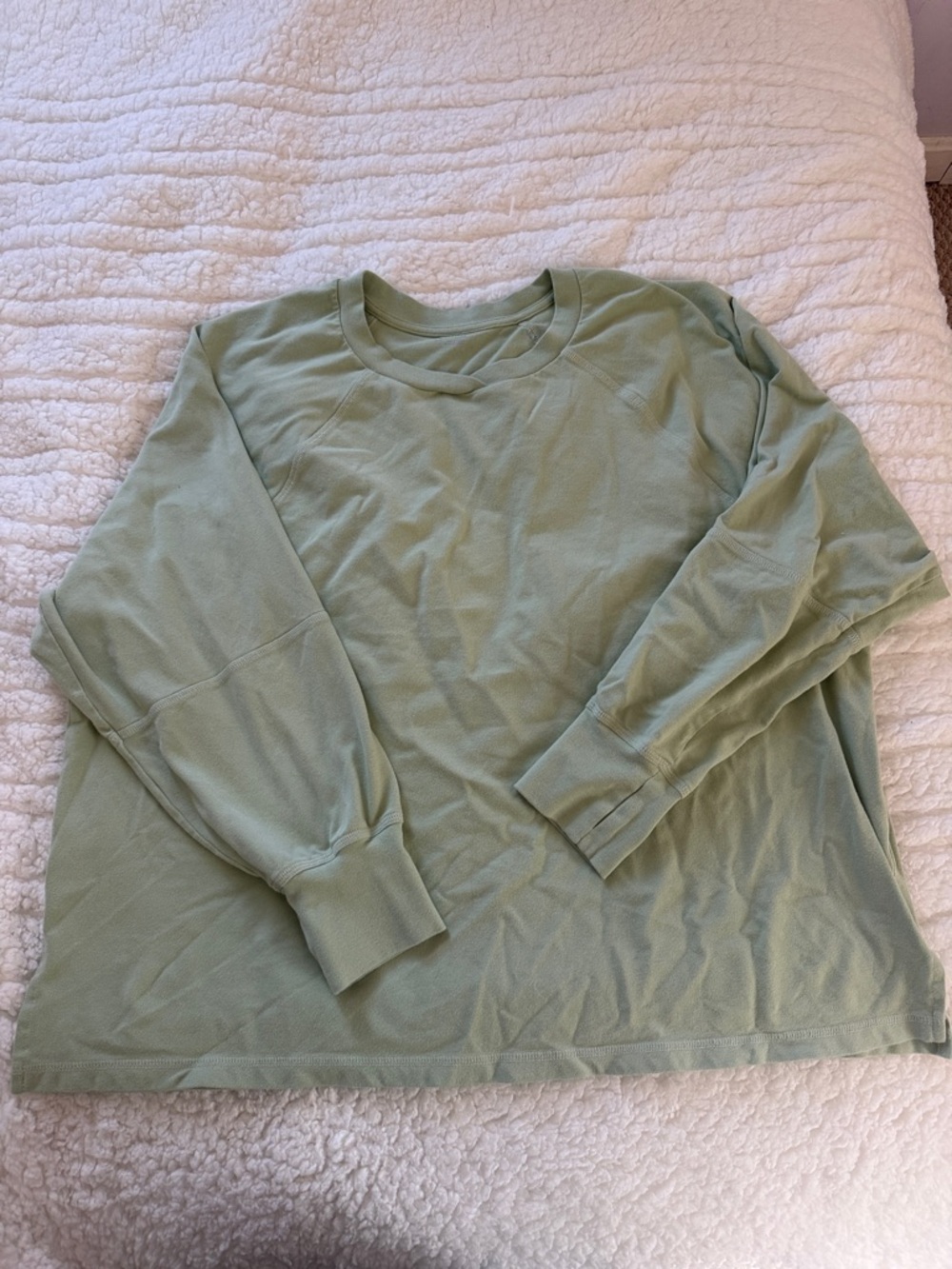 aerie Long Sleeve Tee in Sage Green